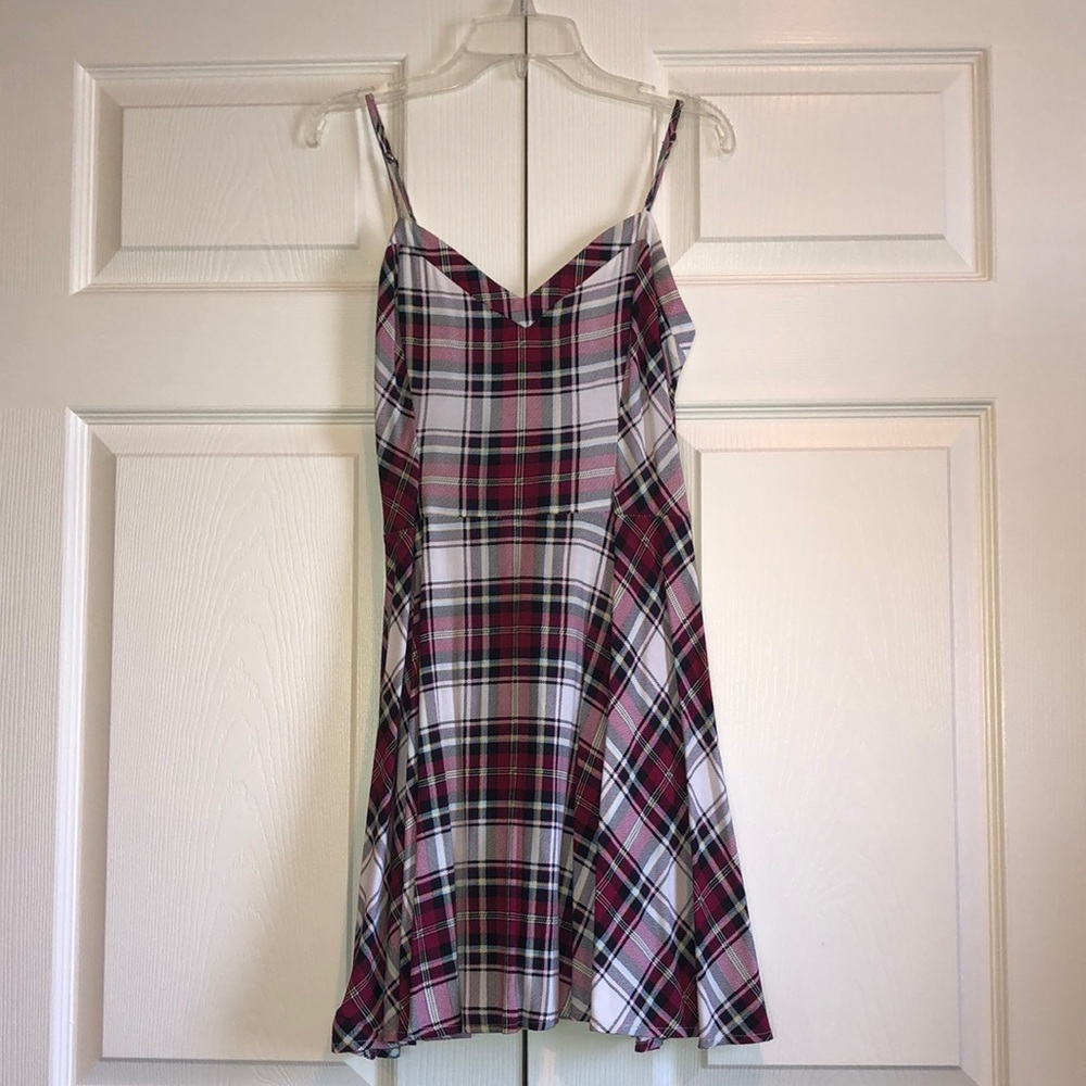 AEROPOSTALE Burgundy and Black Skater/A-line Dress